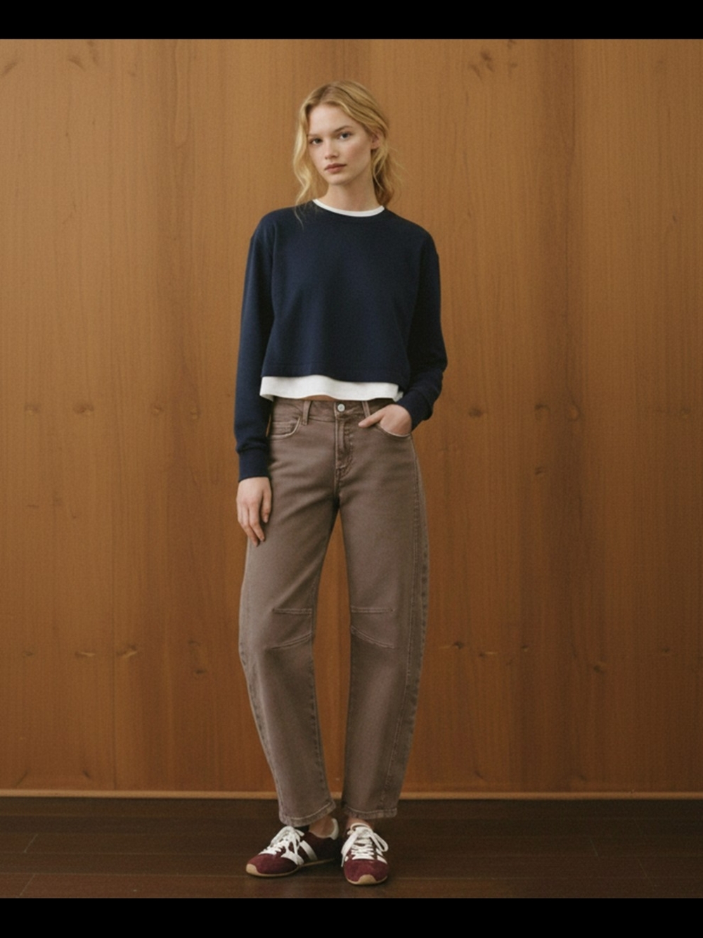 Flying Monkey high-rise barrel-leg jeans